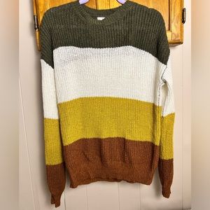 Mine Oversized Wide Striped Sweater, Women’s S